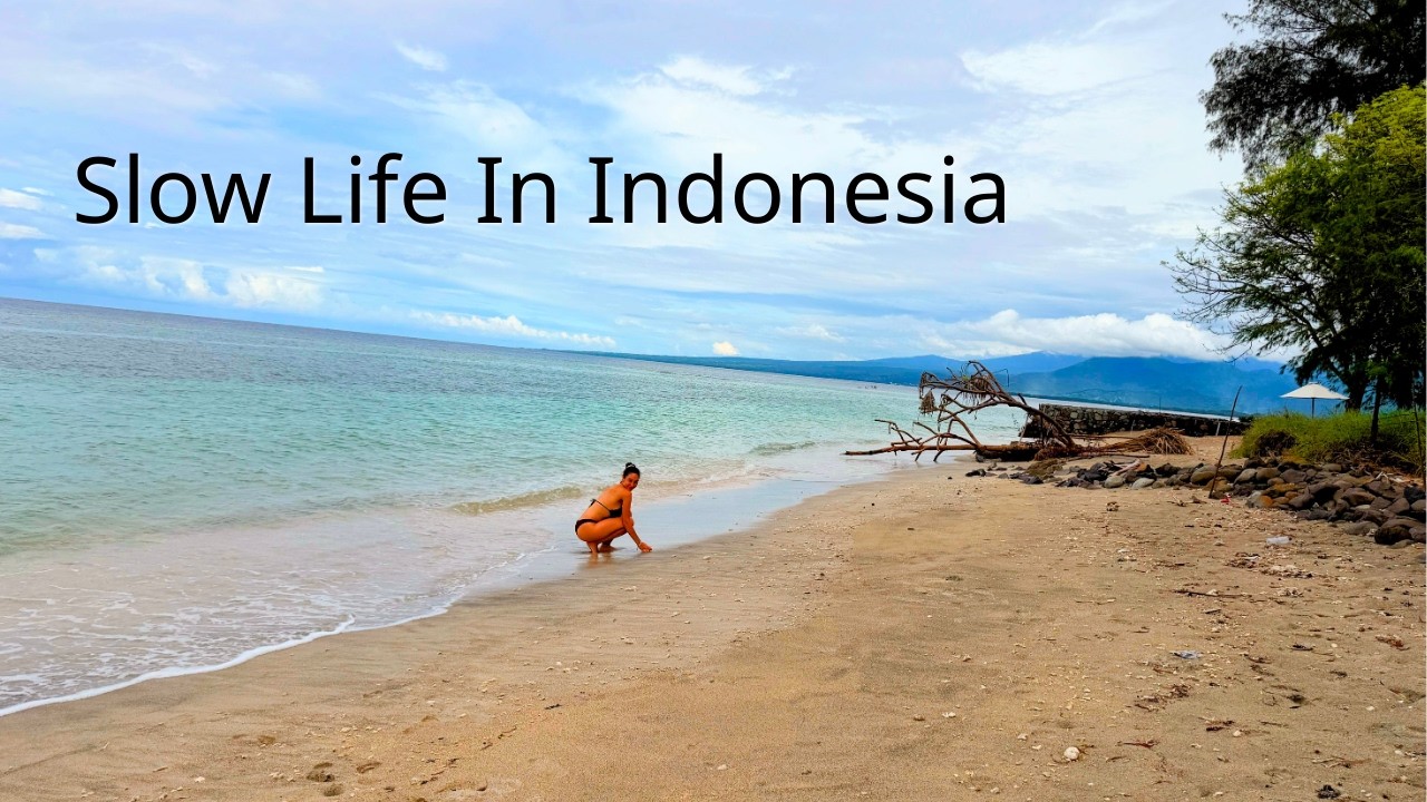 Slow Life in Indonesia 🌿 Kitchen Organising + Beach Visit On Cloudy Day | Silent Vlog