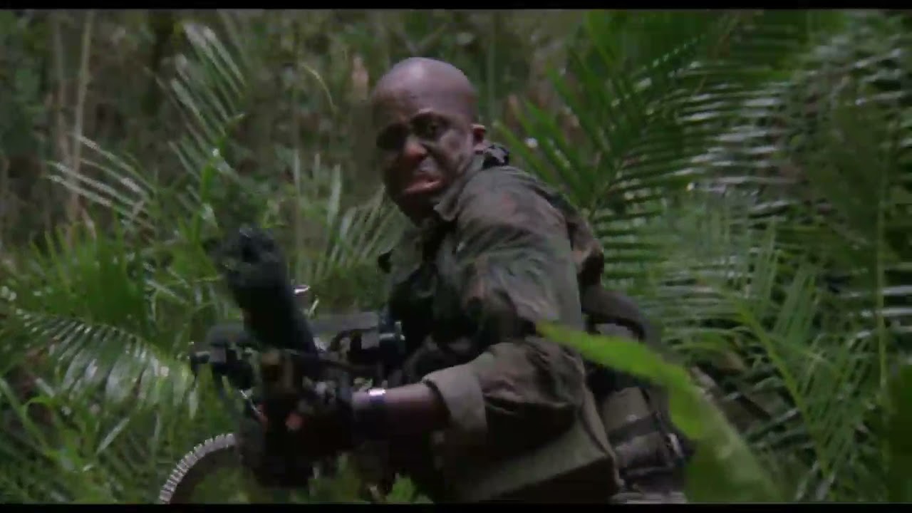 Insane Jungle Shooting Scene - Predator Movie (1987)