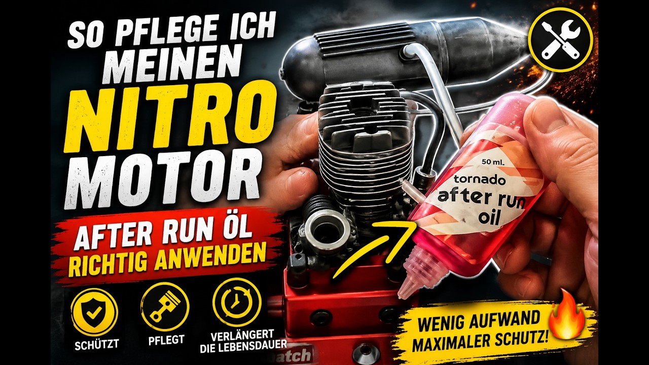 So pflege ich meinen Nitro Motor After Run Öl