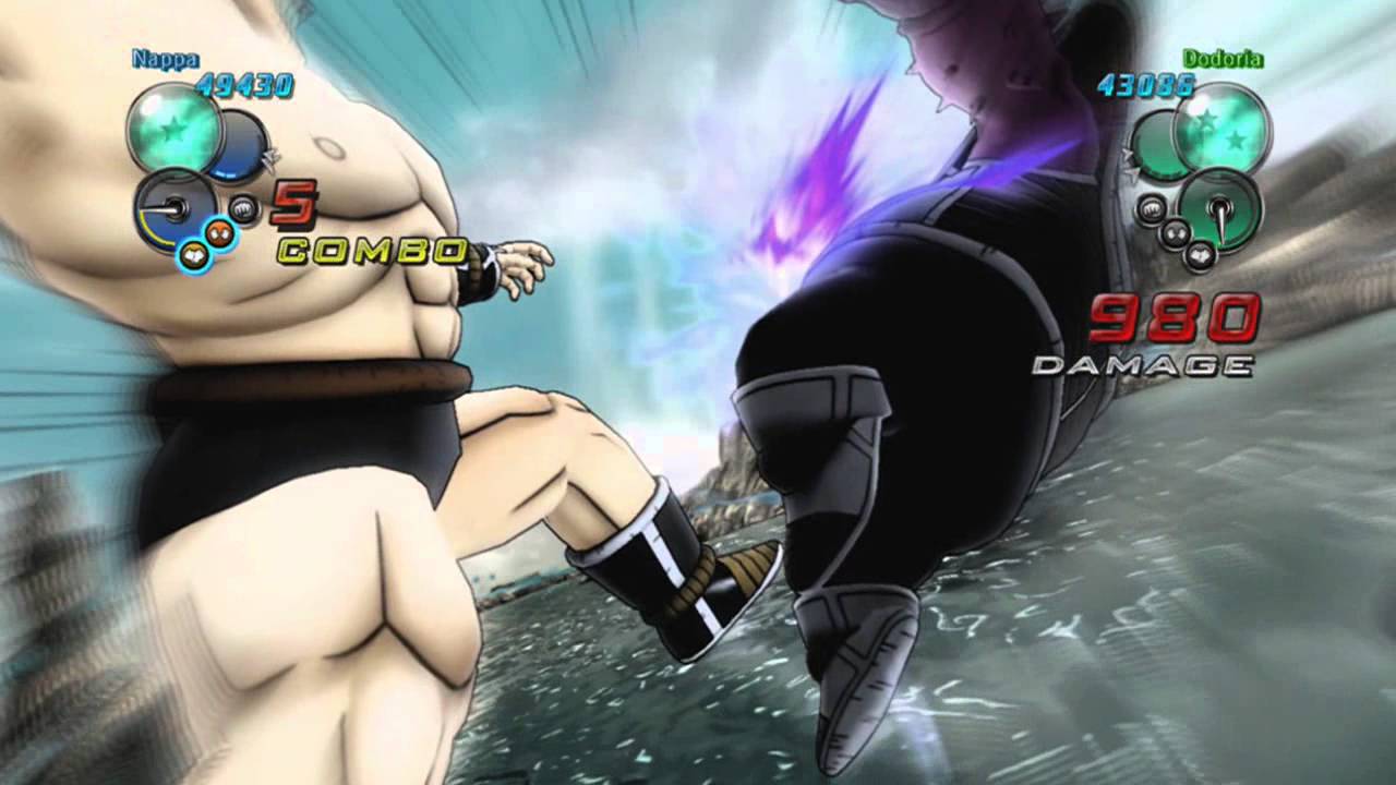 DBZ Ultimate Tenkaichi: Nappa vs Dodoria