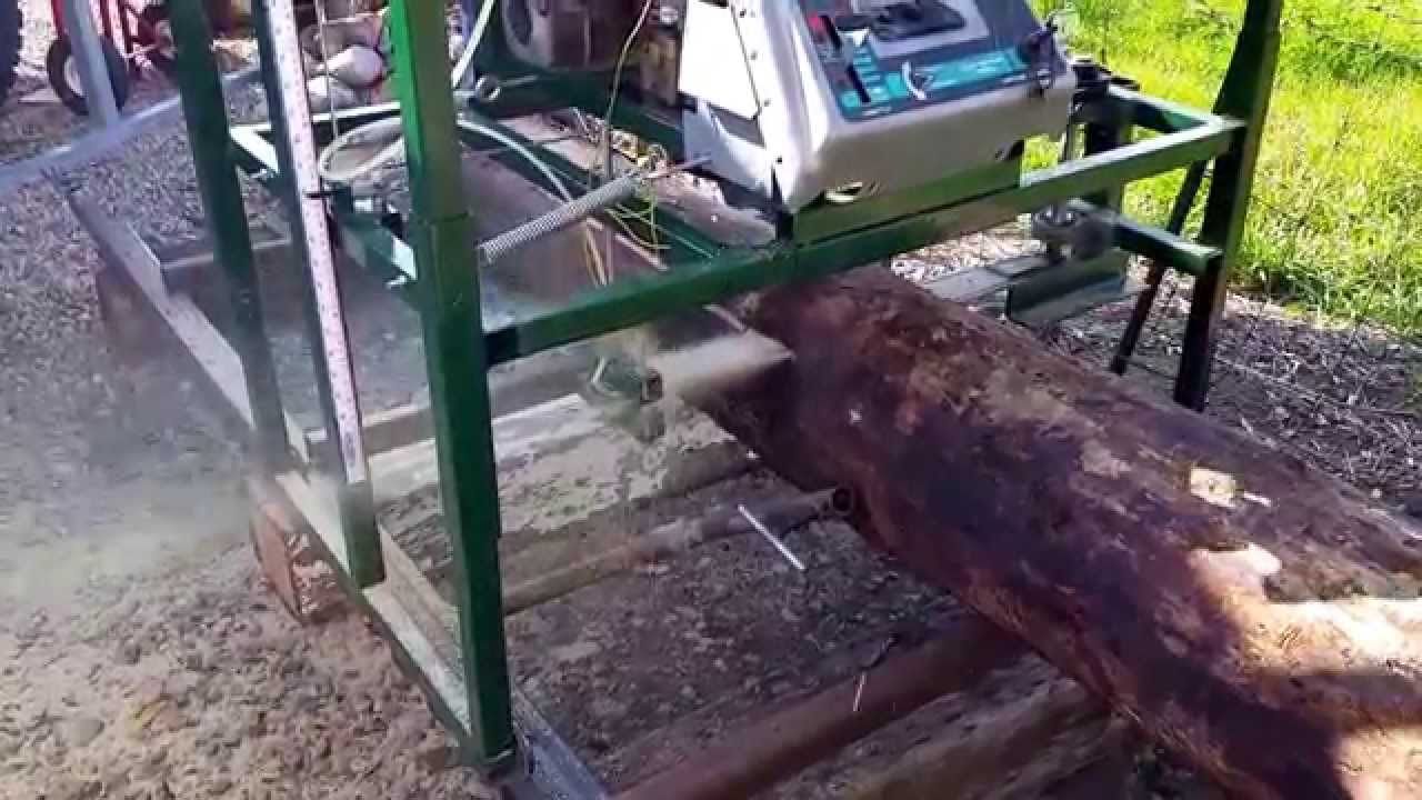 Homemade chainsaw mill. Part 4 of 6