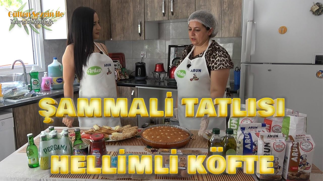 Gülten Sezgin ile Kıbrıs'ın Mutfağında bu hafta  Şammali Tatlısı ve  Hellimli Köfte var....