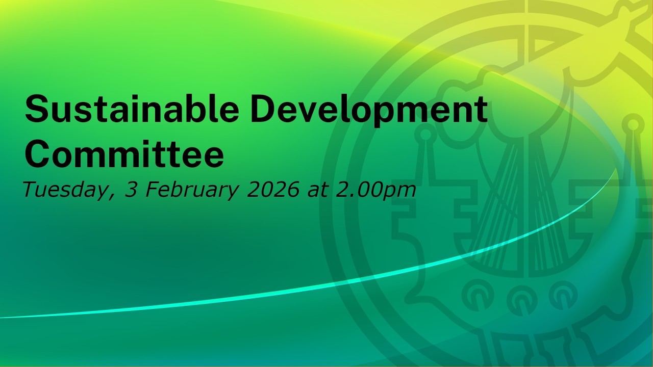 Sustainable Development Committee   3 February 2026
