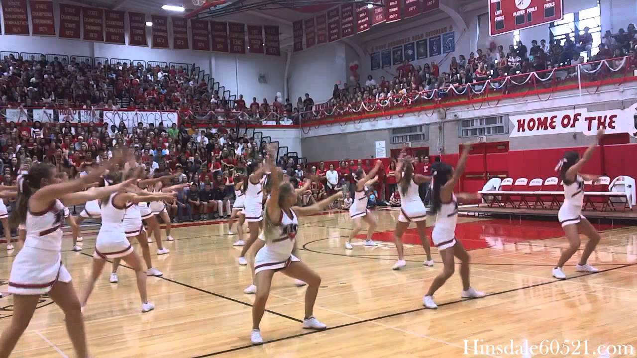 2013 Hinsdale Central Homecoming Pep Rally - Cheerleaders