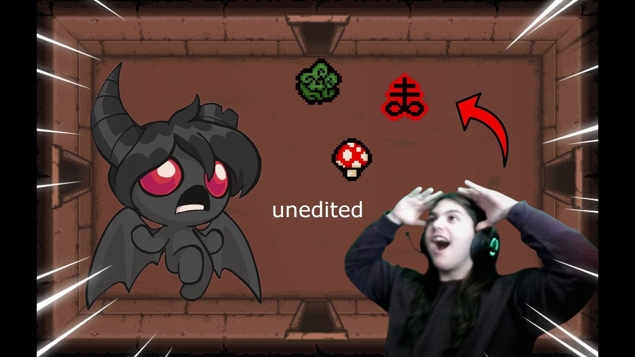 (unedited) Azazel носи късмет в The Binding of Isaac Repentance+