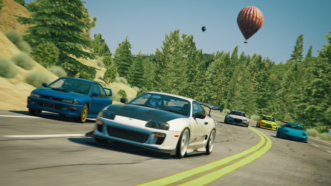 Assetto Corsa - STREET RACING with a Lancer EVO in LA Canyons [VR]