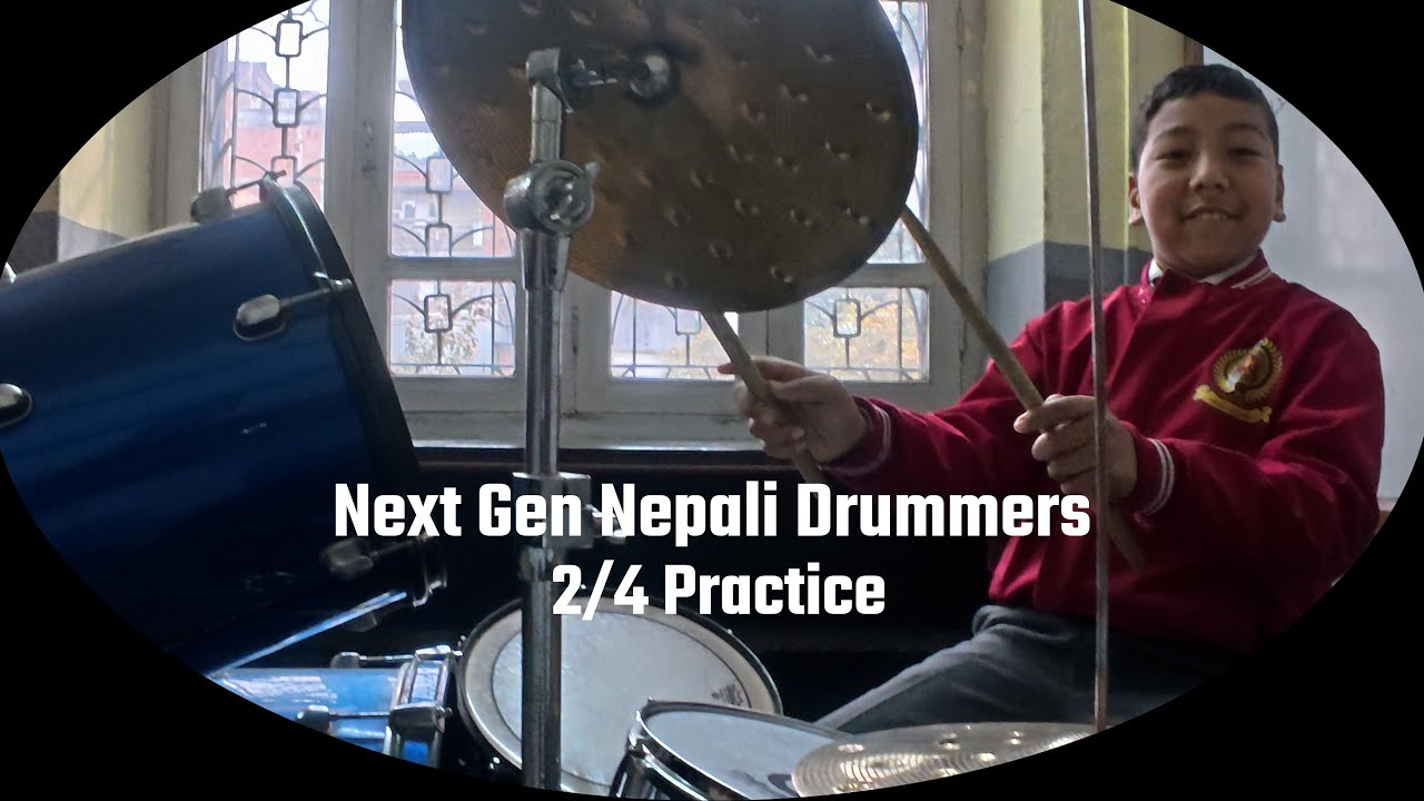 Next Gen Nepali Drummers | Little hands, big rhythm 2/4 practice
