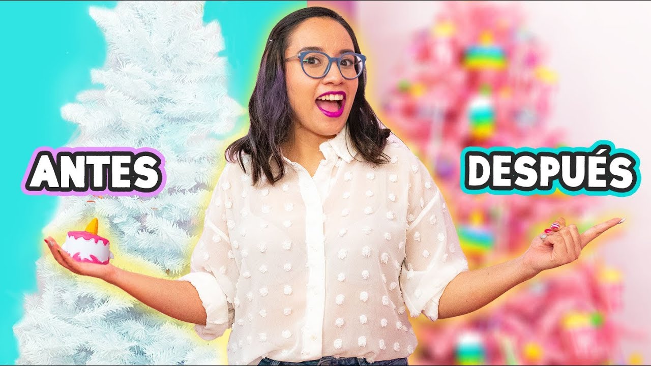 LLENÉ de SQUISHIES mi ÁRBOL de NAVIDAD ¡Así quedó! 😱 ✄ Craftingeek