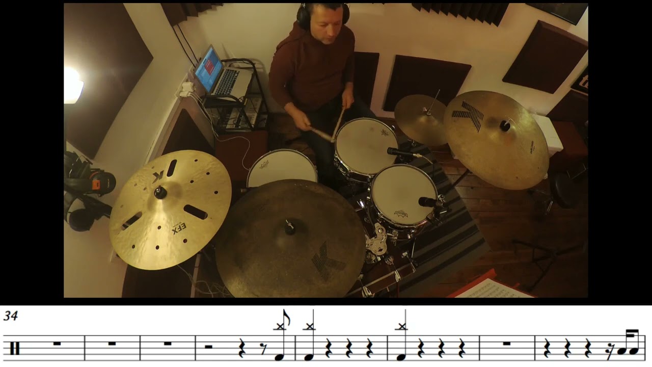 Good Old Fashioned Lover Boy (Queen) drum cover + score