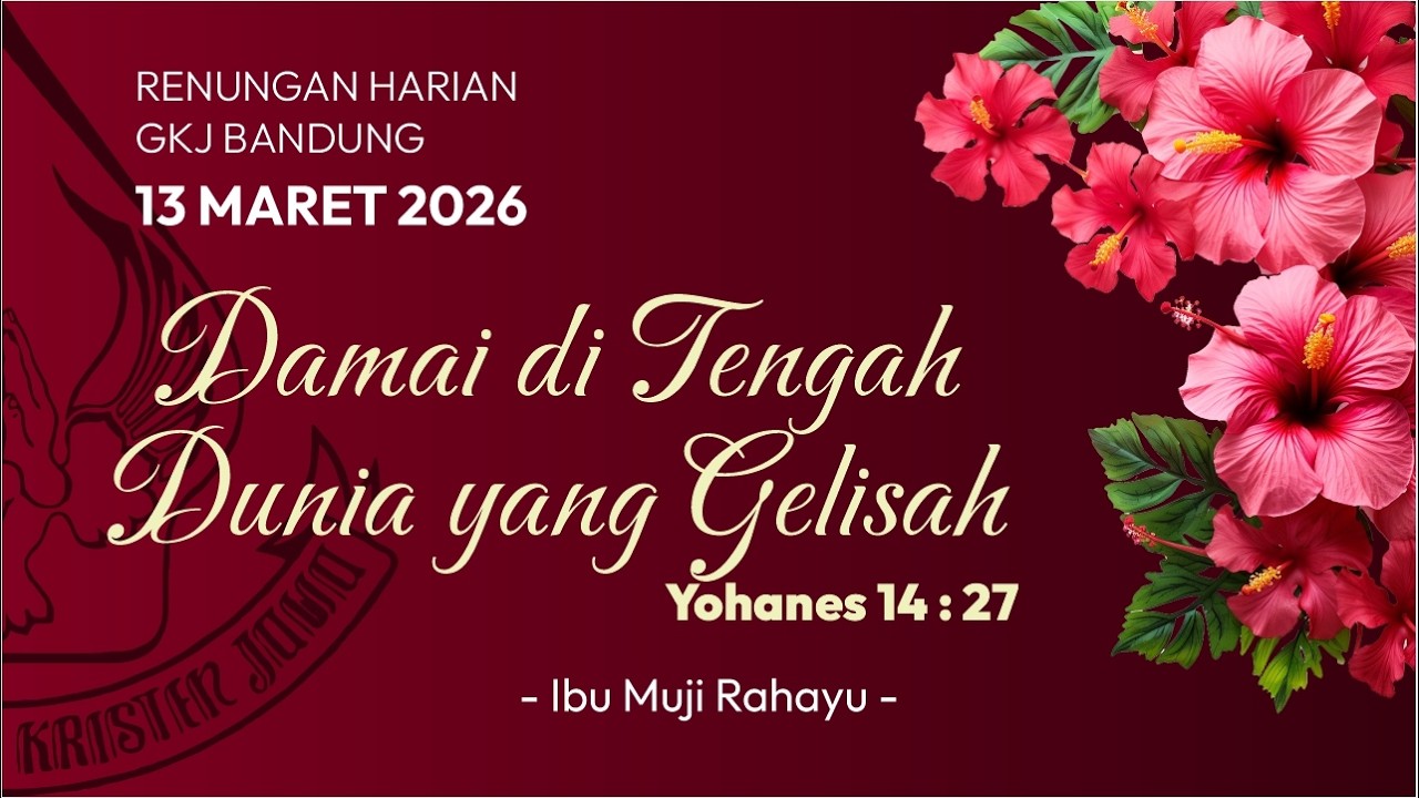 Renungan Harian 13 Maret 2026