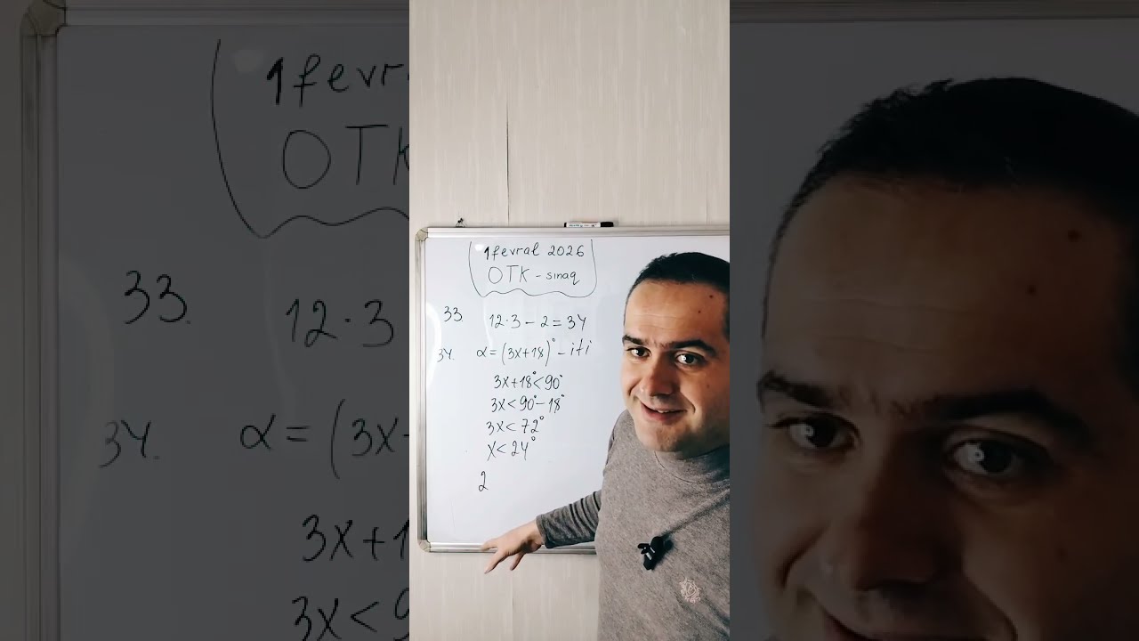 OTK sinagi 1 Fevral 2026 Riyaziyyat 