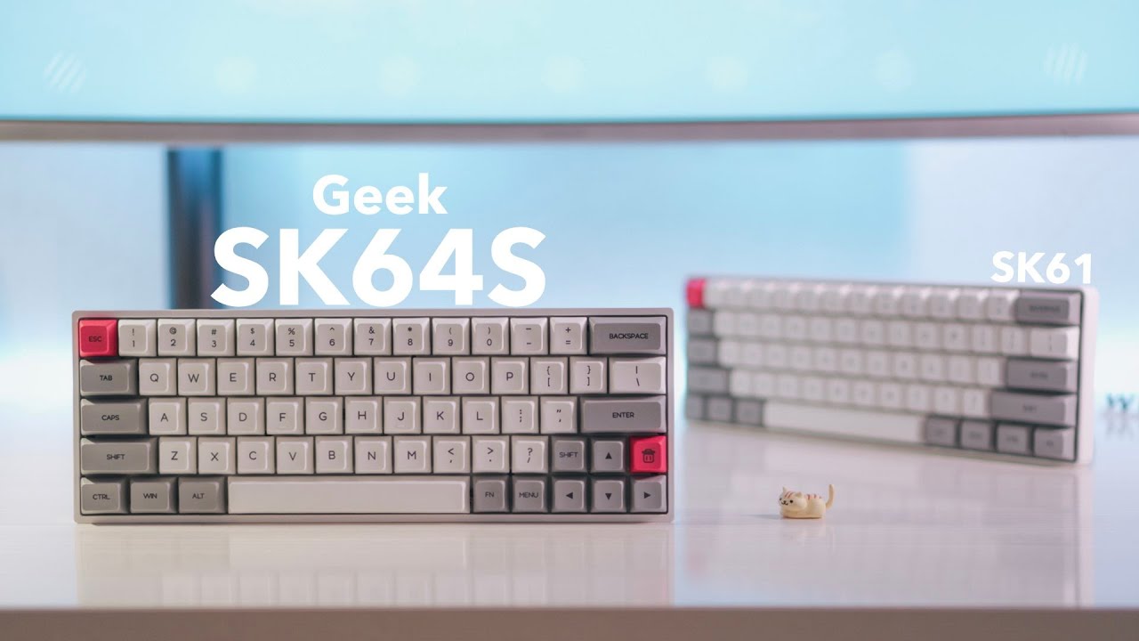 SK64S Optical Switch Keyboard Unboxing & Typing Sounds (Gateron Optical Black Switches)