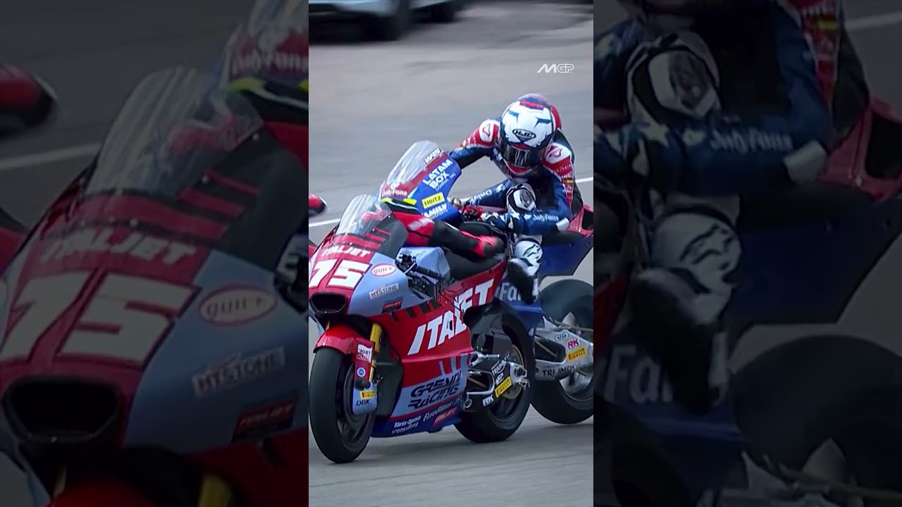 The incident that caused the red flag in Moto2 🚩 | 2025 German GP