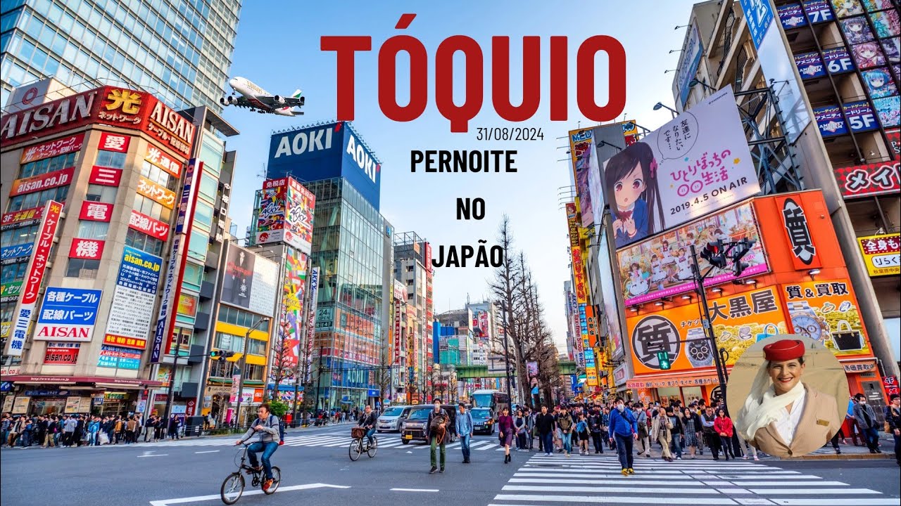 JAPÃO - COMISSÁRIA DA EMIRATES - PERNOITE EM TÓQUIO - 31/08/2024