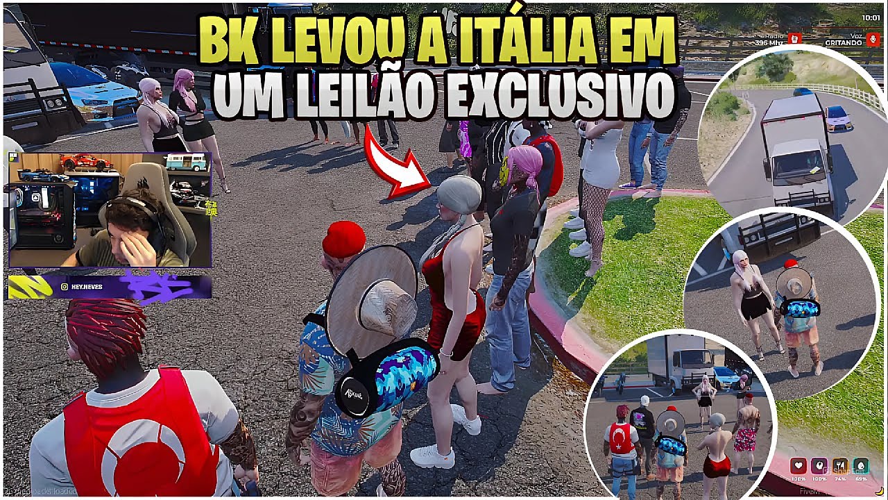 BK LEVOU A ITÁLIA EM UM LEILÃO EXCLUSIVO | PP COM CIÚMES DO BK DEU TRETA NO LEILÃO  -  HYPE RP