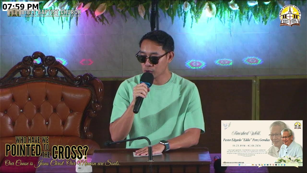PASTOR EDDIE'S FUNERAL SERVICE | PTR. JOSE RUIZ| FEBRUARY 9, 2026