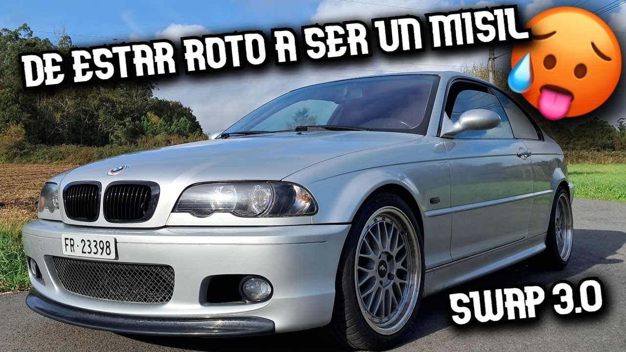 TRANSFORMO este E46 con MOTOR GRIPADO 😳 METIENDO un MOTOR mucho mas GRANDE ✌️