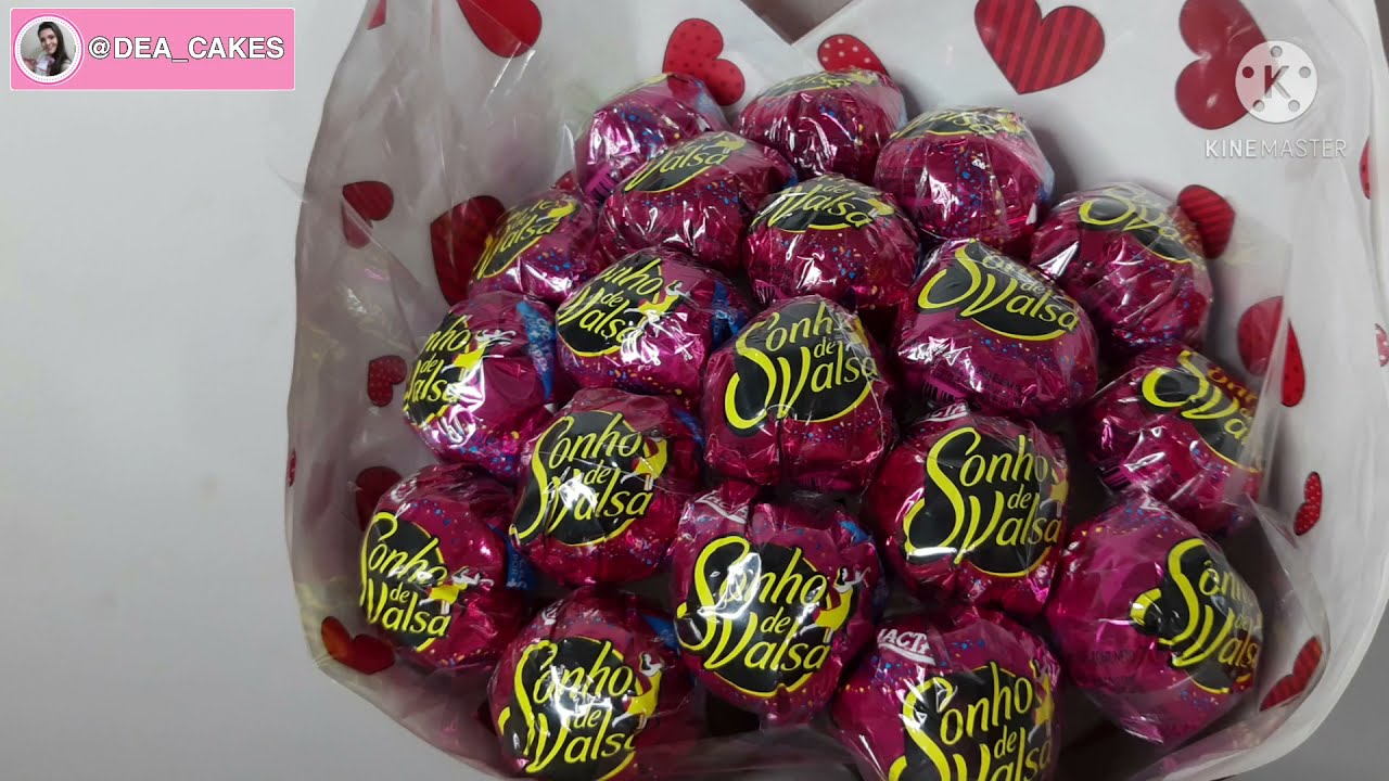 COMO FAZER BUQUÊ DE BOMBOM /PRESENTE ESPECIAL/ SONHO DE VALSA