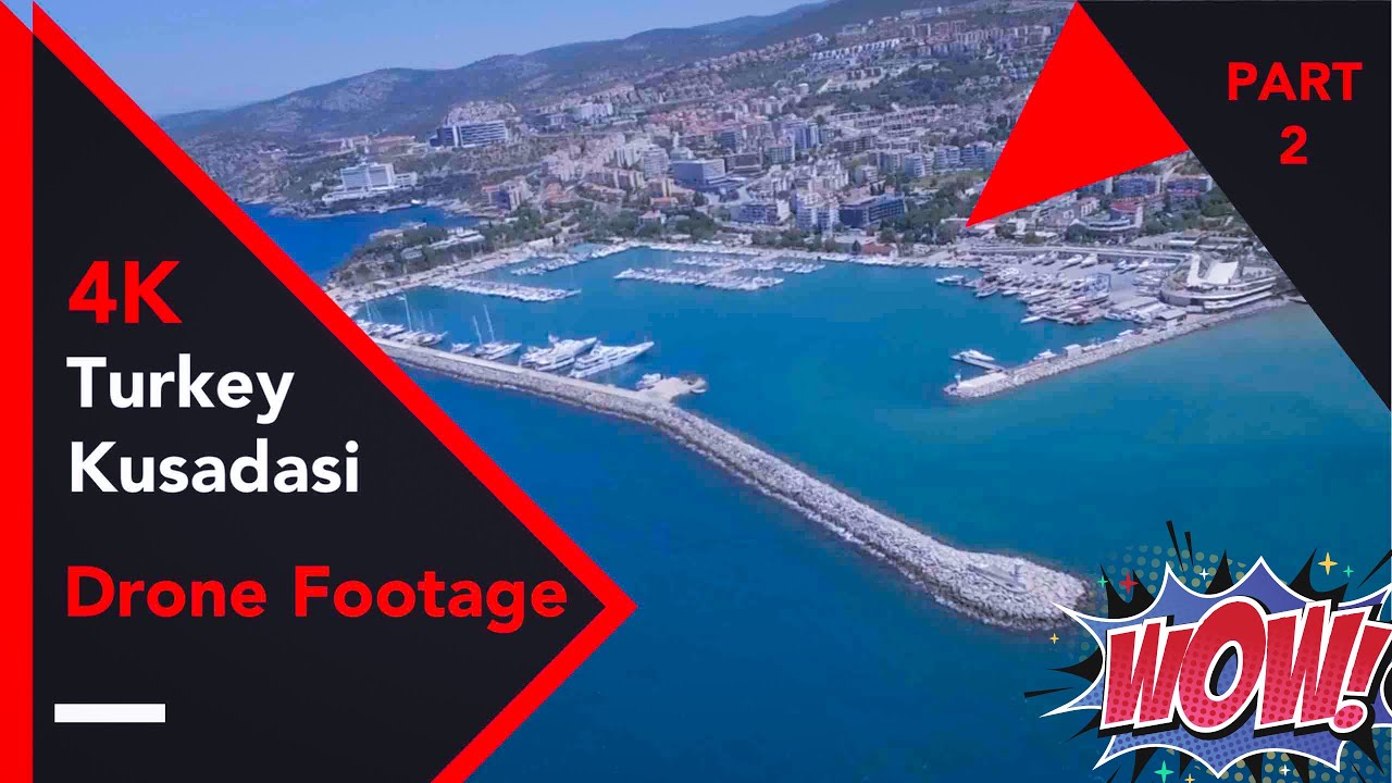 Drone Footage: Bird's Eye View of Turkey Kusadasi- Relaxation Film With Peaceful Music  Part 2