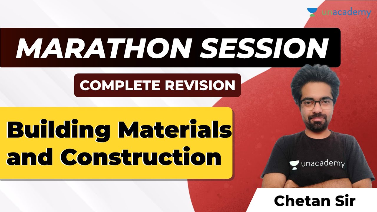 Building Material & Construction | Complete Revision | Marathon Session | GATE Civil Engg Exam