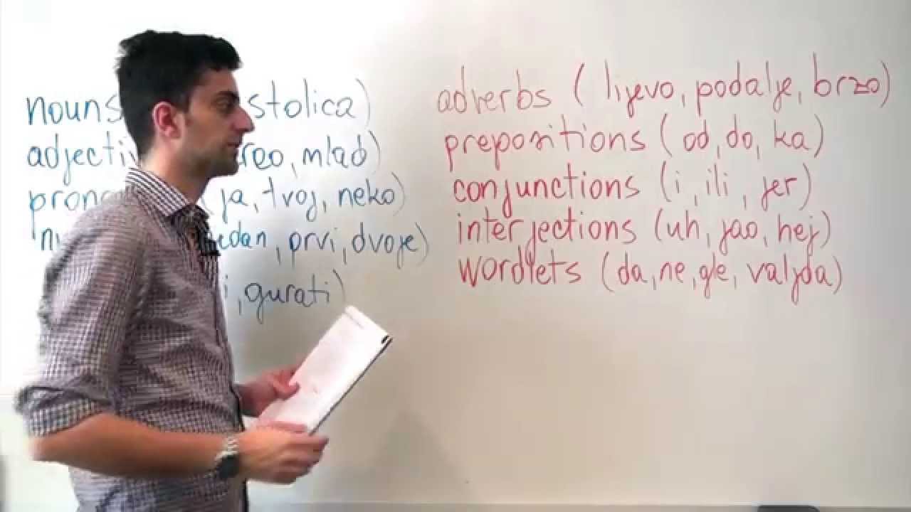 Bosnian/Croatian/Serbian Grammar: Types of Words