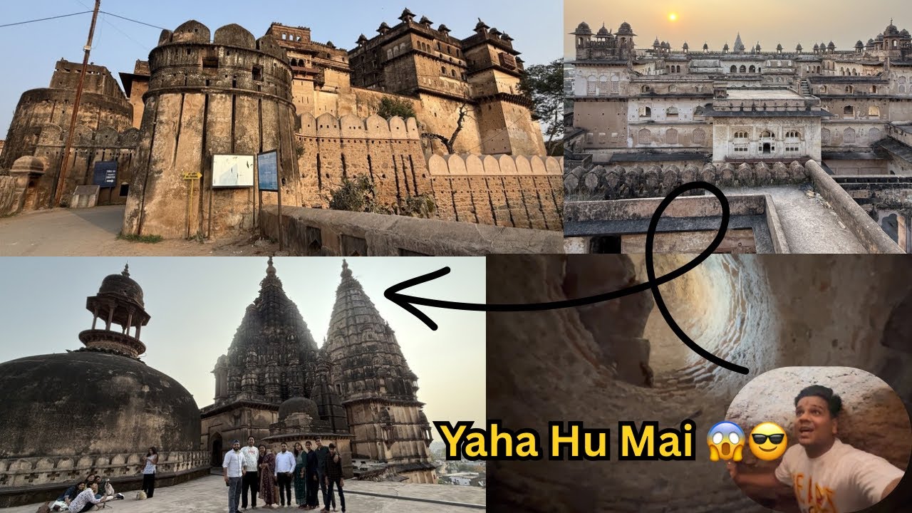 Orchha Raj Mahal & Pitambara Peeth Darshan | Mandir Ki Choti Par Akela 😱