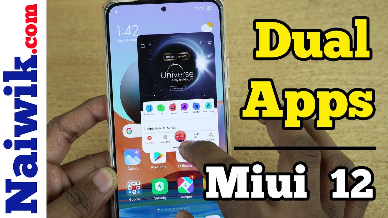 Dual Apps in Redmi Note 10 Pro Max || Miui 12