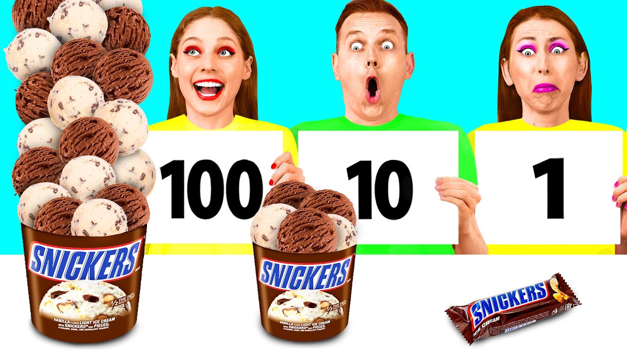 100 Слоев Шоколада Челлендж | Смешные Ситуации с Едой от BaRaDa Best