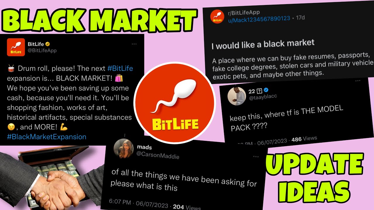 Black market expansion thoughts + updates Bitlife players want to see | Bitlife