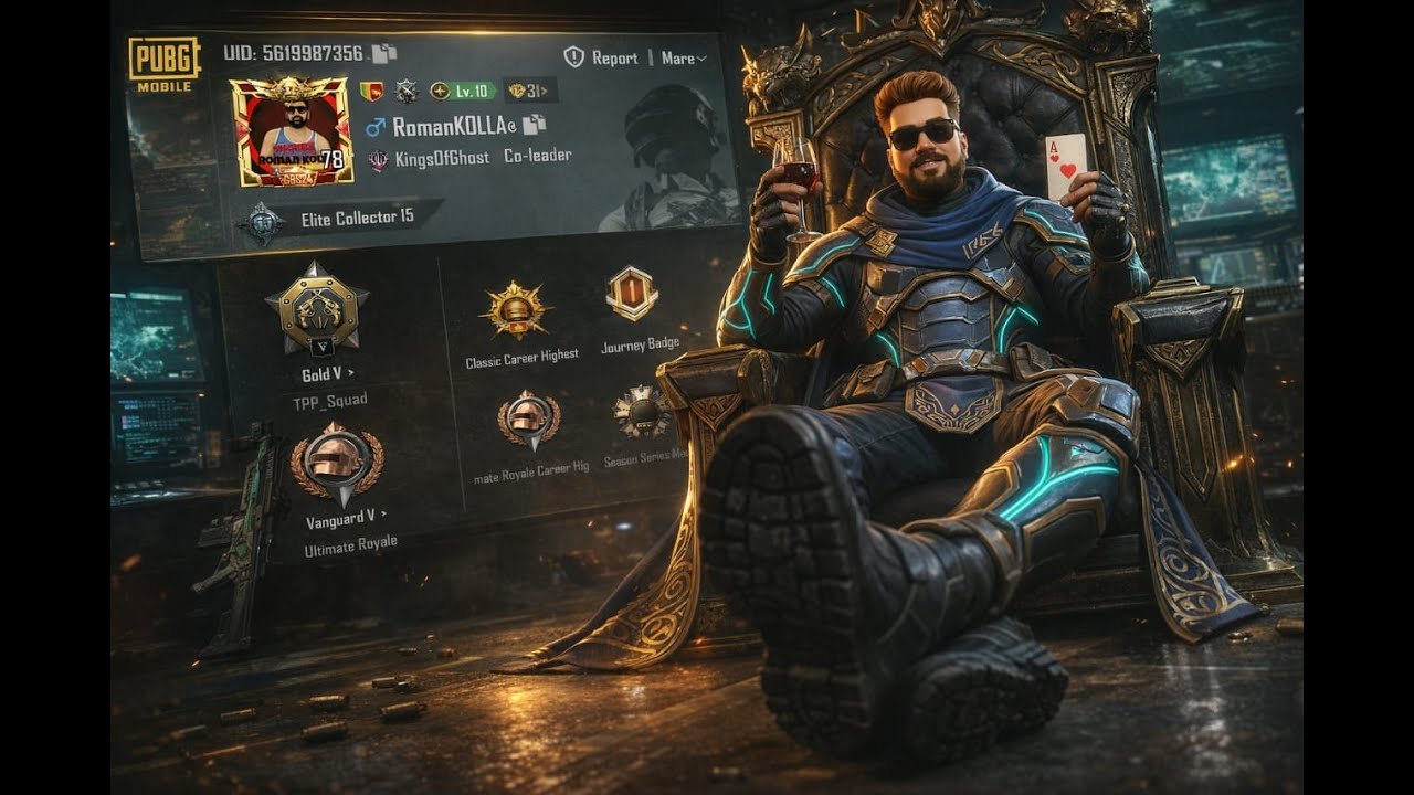 LIVE 🔴 PUBG MOBILE Rank Push  gameplay boys New Update  - PUBGMOBILE- ROMAN KOLLA LIVE 🔥