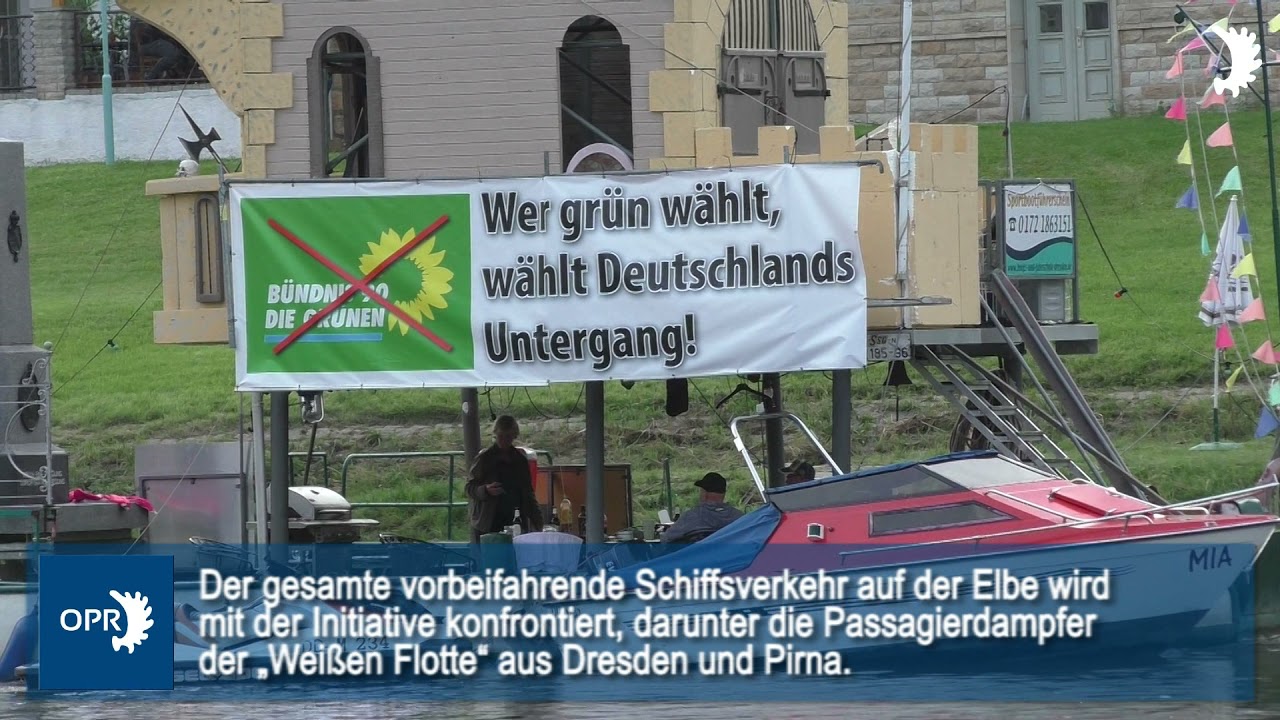 „Deutschlands Untergang“: Private Initiative in Stadt Wehlen warnt vor Wahlerfolg der Grünen