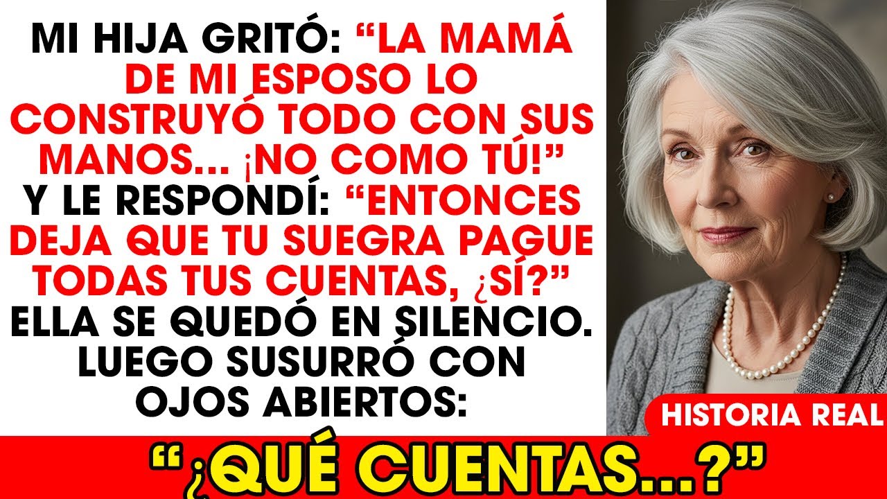 Mi hija dijo: “Mi suegra puede con todo… no como tú.” Pero lo que hice después la hizo arrepentirse.