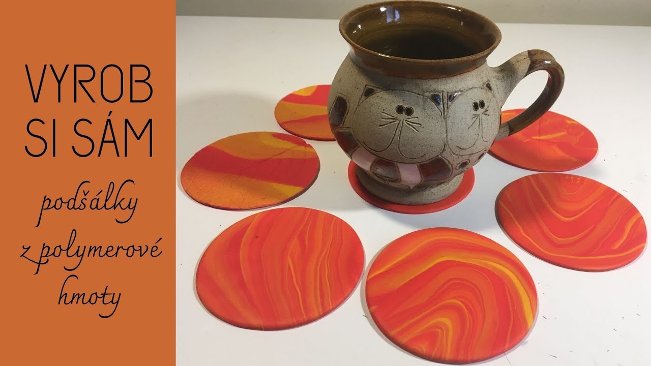 Vyrob si sám - podšálky z polymerové hmoty