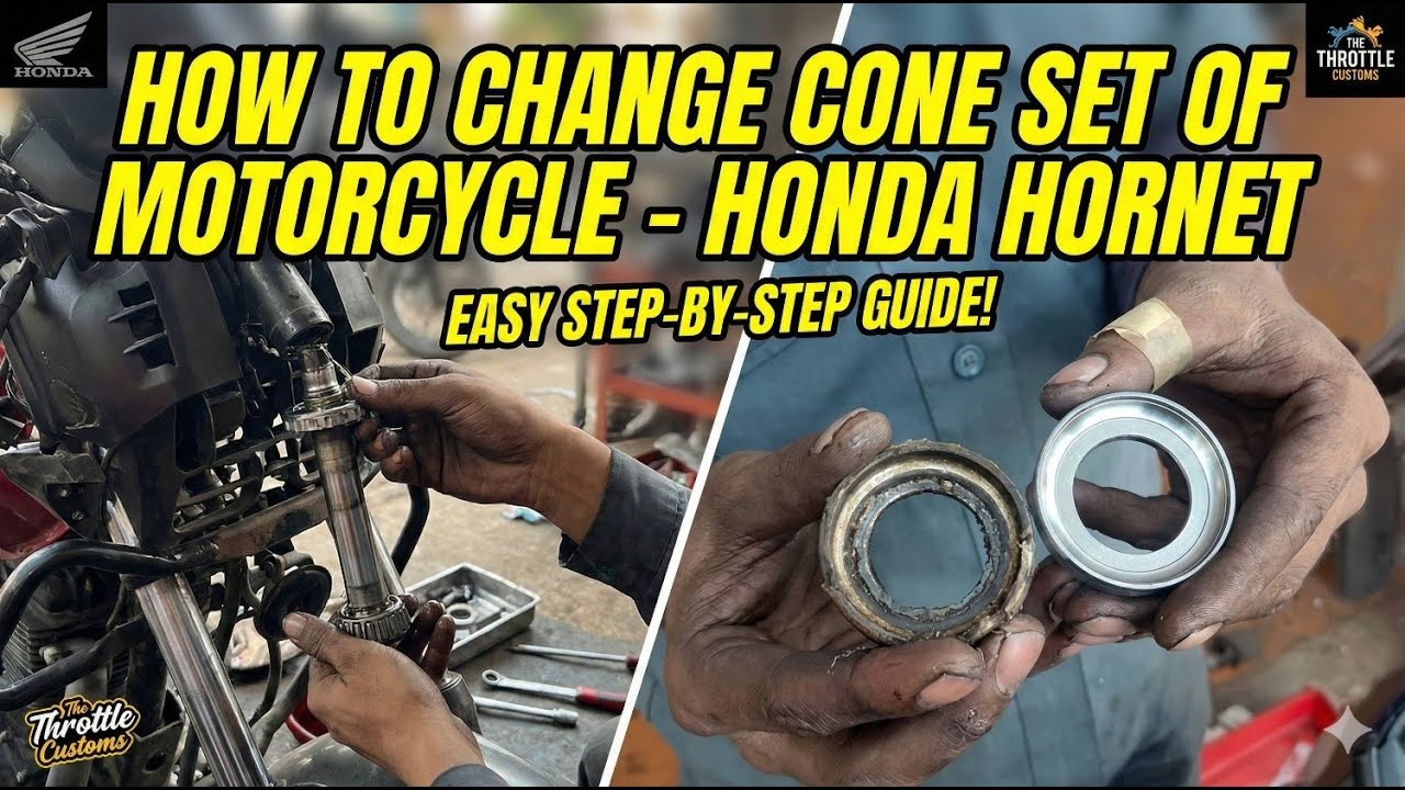 How to change cone set of motorcycle || Honda Hornet || Cup Cone Sets - Two Wheeler Cone Set  || TTC