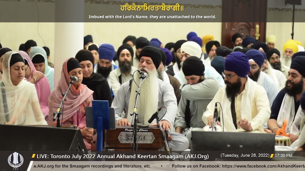 015 Bhai Harpreet Singh Jee Toronto Tuesday PM Toronto July 2022 Annual Akhand Keertan Smaagam