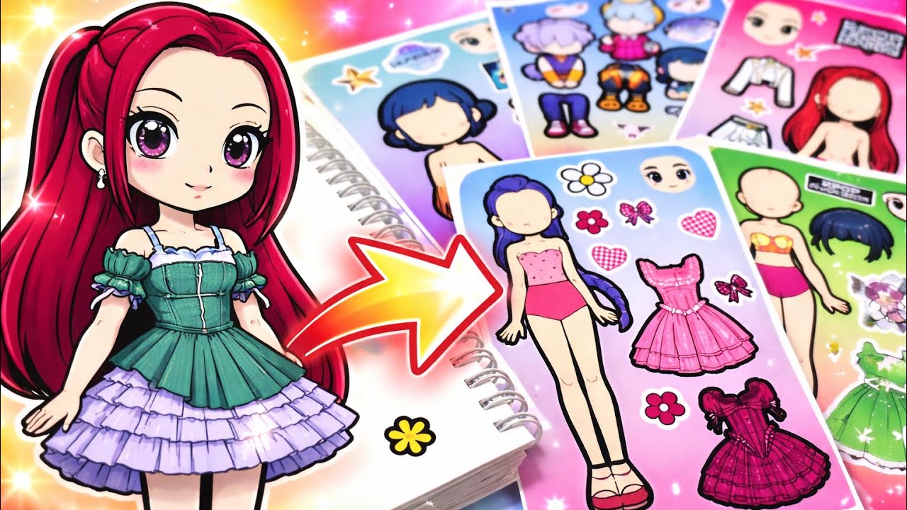 [Paper diy🤩] Kpop demon Hunters. ASMR #sticker #asmr #funny 