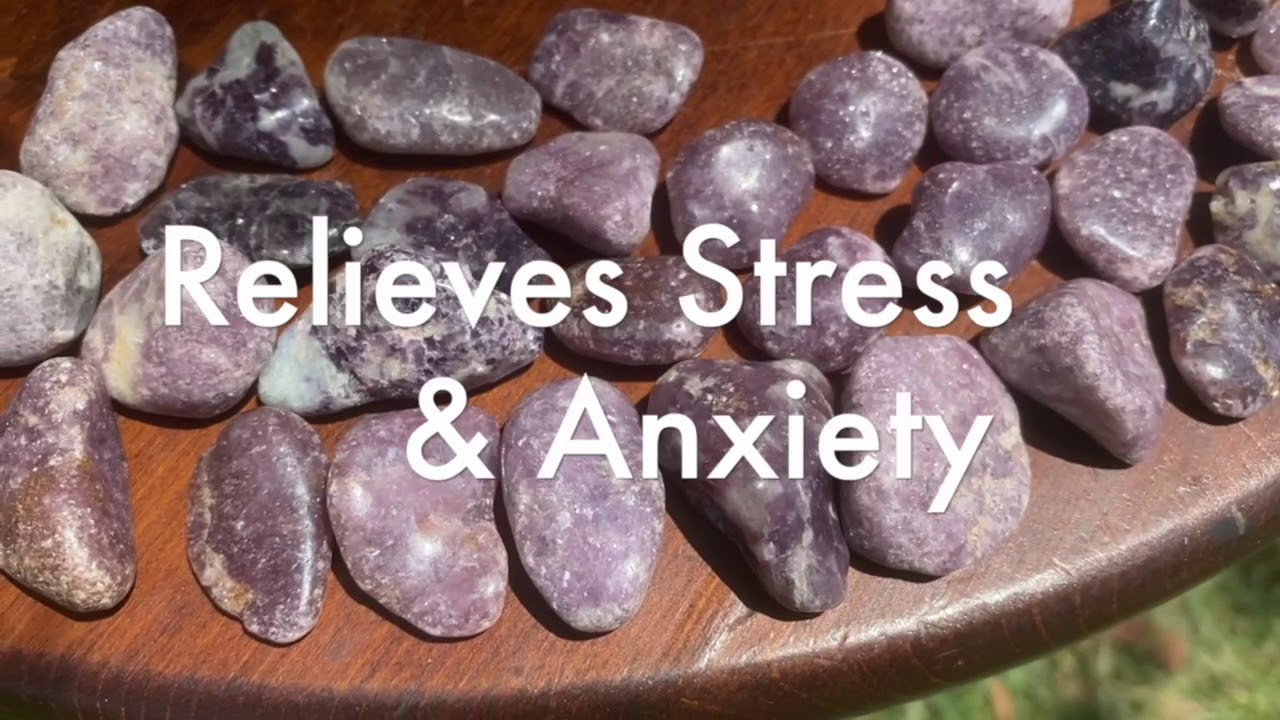 Lepidolite REDUCES STRESS & ANXIETY Healing Gemstone RESTFUL SLEEP Lithium CRYSTAL CosmicCuts.com