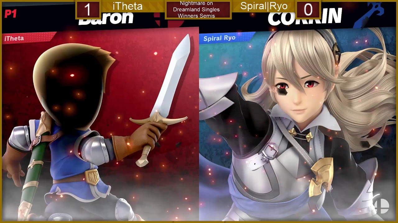 iTheta (Mii Swordfighter) vs  Spiral|Ryo (Ike, Corrin) - NoD Singles, Winners Semis