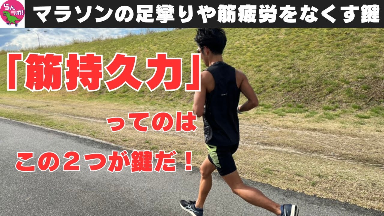 マラソン終盤の走りを支える「筋持久力」を構成する２つの要素