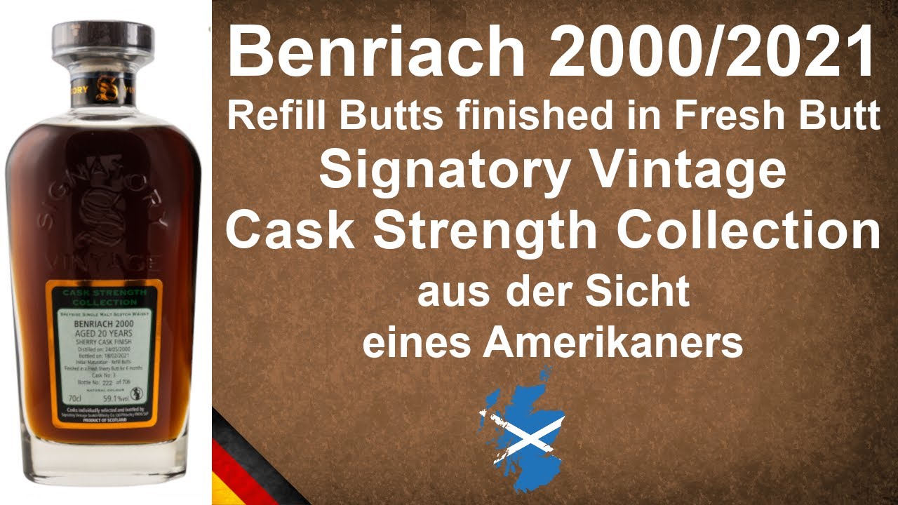 Benriach 20 - 2000/2021 Finished in Sherry Butt Signatory Vintage Whisky Verkostung von WhiskyJason