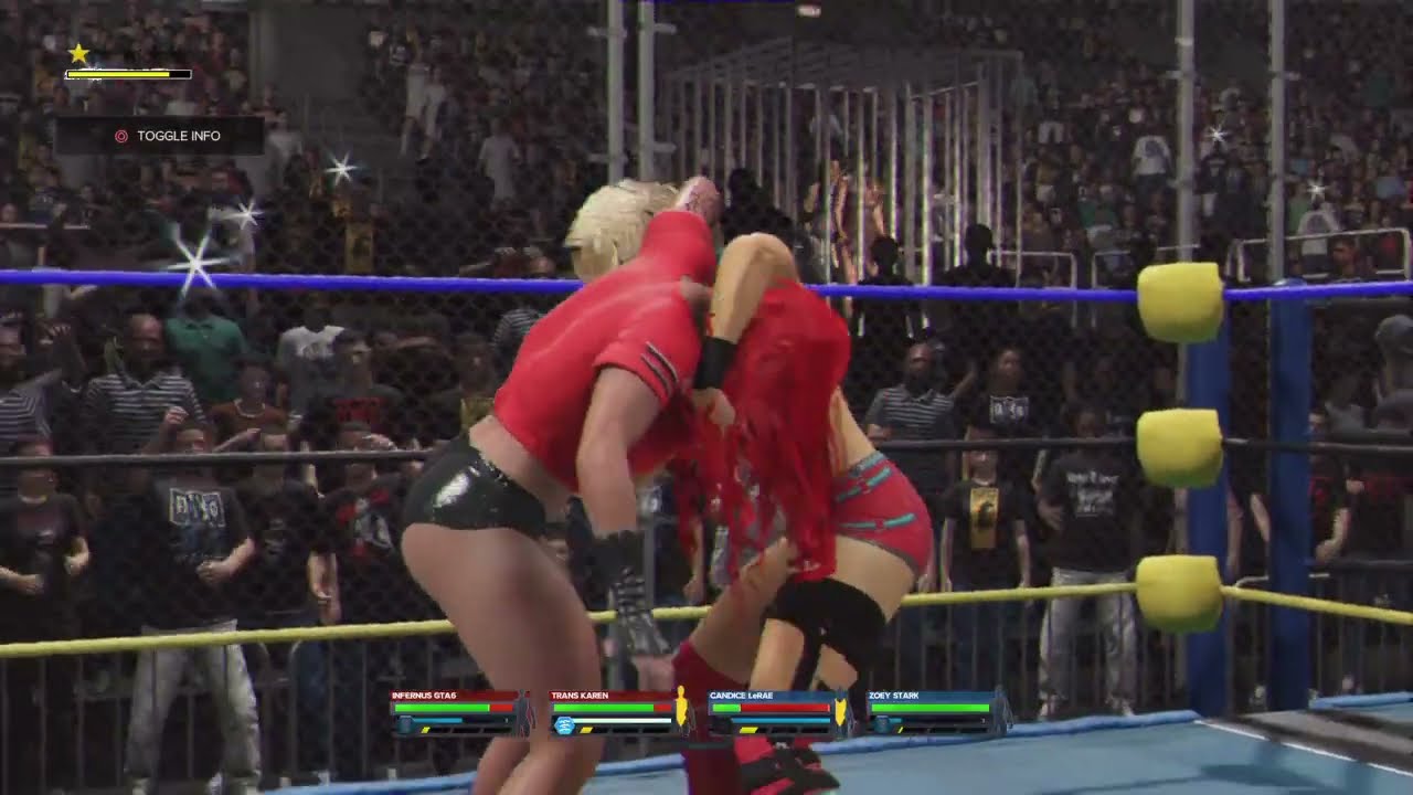 WWE 2K24_WCW FALL BRAWL WAR GAMES DOUBLE CAGE  WOMANS MATCH