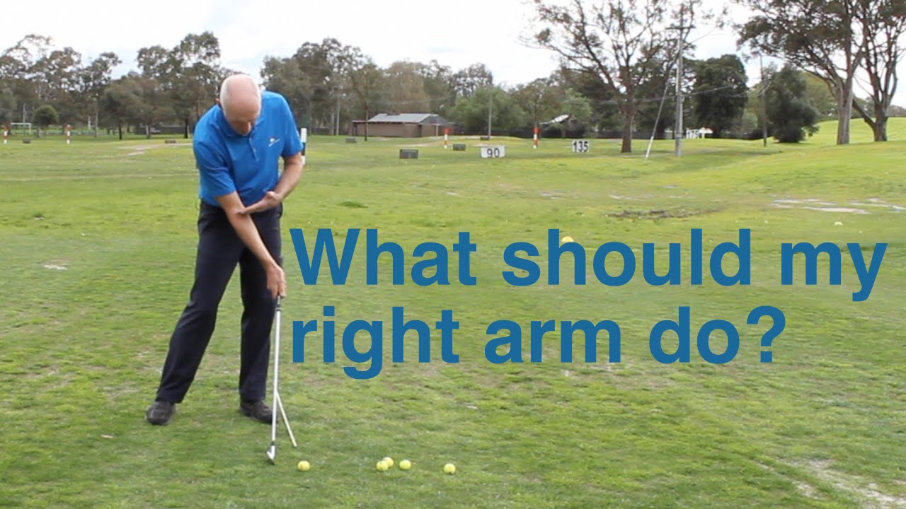 What should my right arm do?