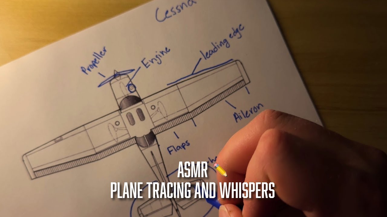 ASMR Plane Tracing and Whispering (Soft Spoken)