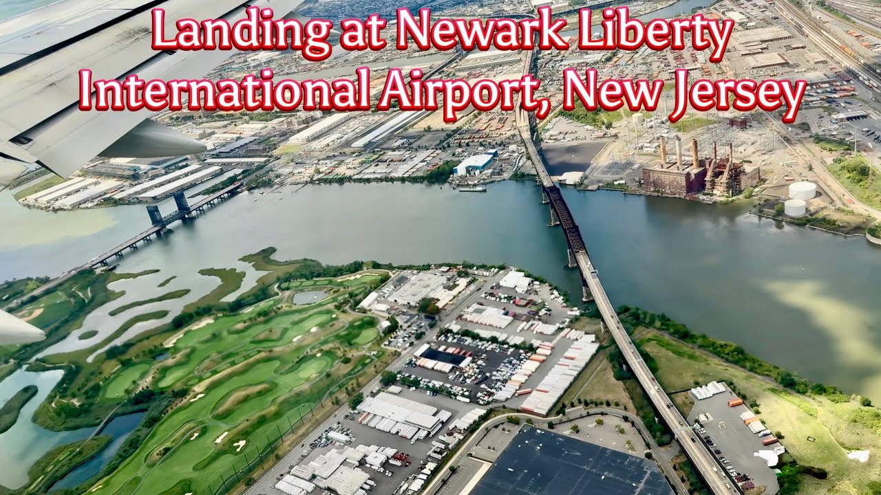 Landing at Newark Liberty International Airport New Jersey