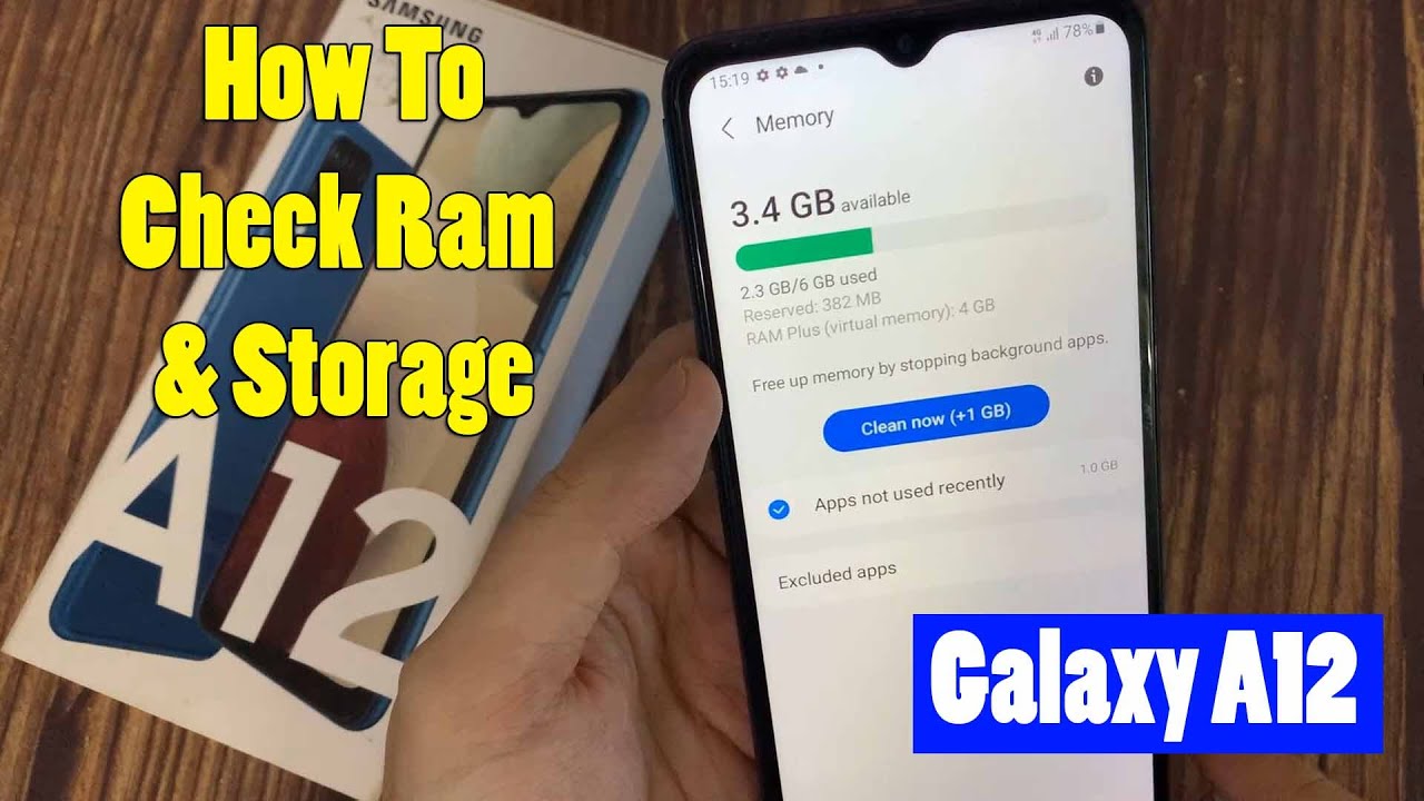 Samsung Galaxy A12: How To Check Ram and Storage