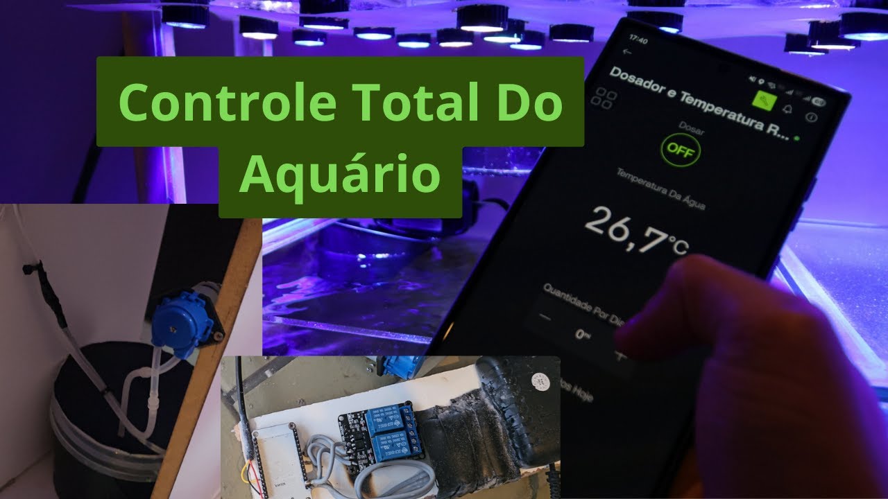 Controladora Caseira para Aquário com WI-FI | Temperatura e Dosagem Automática
