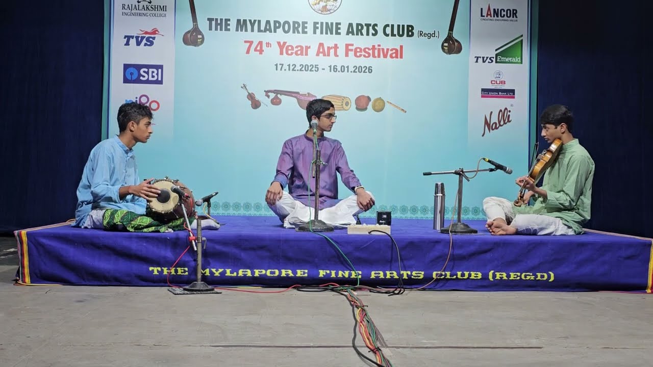 The Mylapore Fine Arts Club | Saraang Arun | Srinivas Vadhiraj | Krish Mohan
