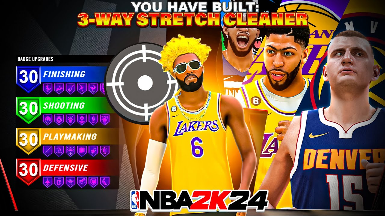 *NEW* 3-WAY STRETCH CLEANER BUILD IS DOMINATING NBA 2K24! BEST CENTER BUILD in NBA 2K24!
