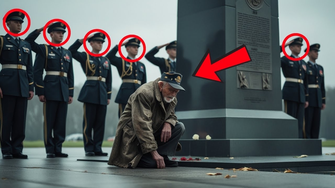 Der Veteran bettelt nahe einem Kriegsdenkmal – die Armee salutiert schweigend