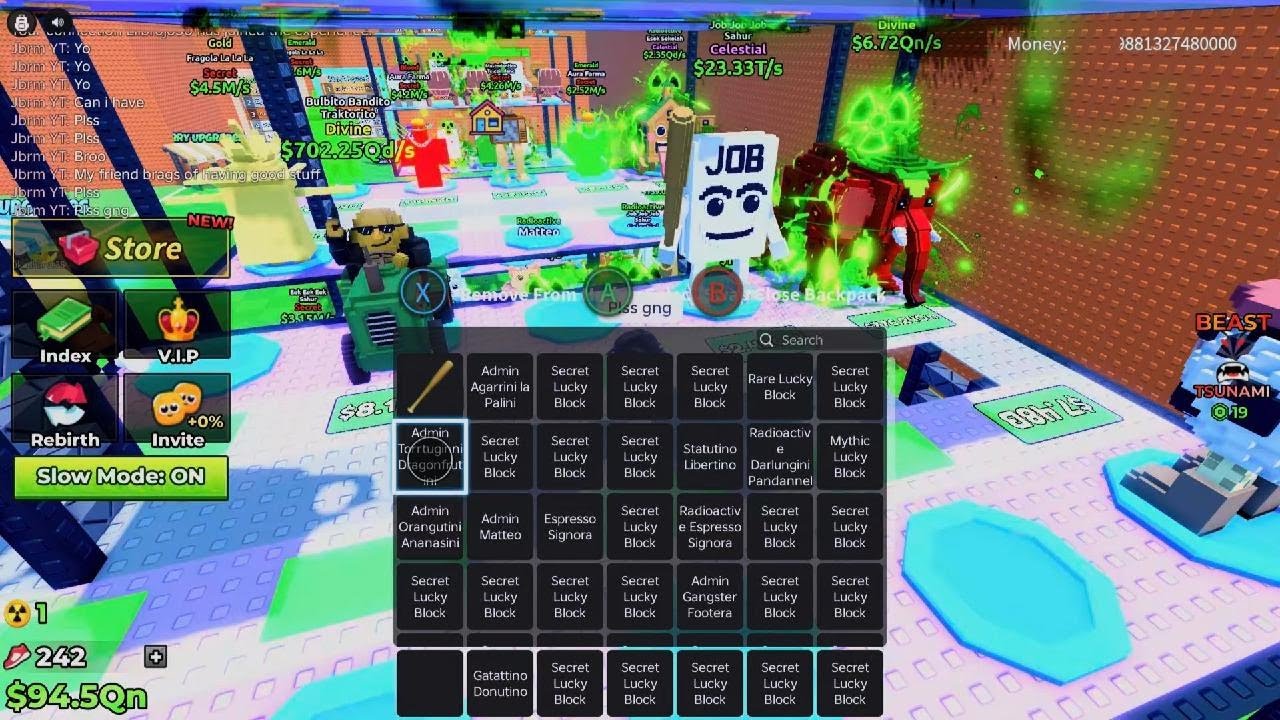 Playing with admin in escape tsunami